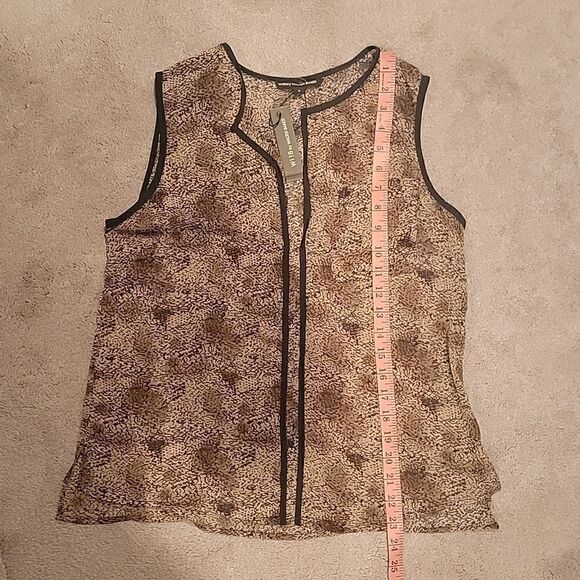 NWT W118 Walter Baker leopard print sheer sleeveless blouse sz S - Picture 7 of 10